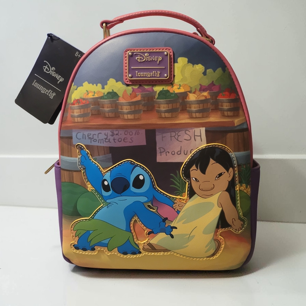 Loungefly Disney Lilo & Stitch Colorful Backpack